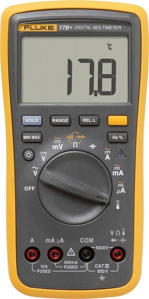 Fluke 17B+/EUR Multimeter  Digitaal  CAT III 600 V Weergave (counts): 4000