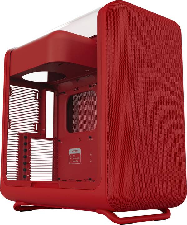 HYTE Wild Cherry Midi-tower Behuizing, PC-behuizing, Gaming-behuizing Rood