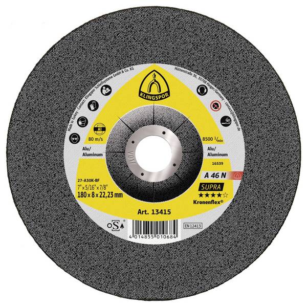 Klingspor 13415 A 46 N Supra Afbraamschijf Diameter 180 mm Boordiameter 22.23 mm Aluminium 10 stuk(s)
