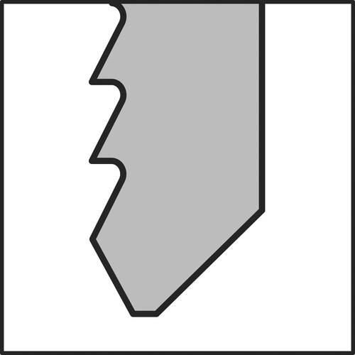 Symboolafbeelding voor Klingspor 670546 JS 661 WF decoupeerzaagbladen, 100 x 8 x 1,45 mm werklengte 75 Cromvanadium, kruisgeslepen, conisch, 10