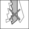Symboolafbeelding voor Klingspor 670550 JS 601 LF decoupeerzaagbladen, 100 x 8 x 1,45 mm werklengte 75 Cromvanadium, kruisgeslepen, conisch, 17
