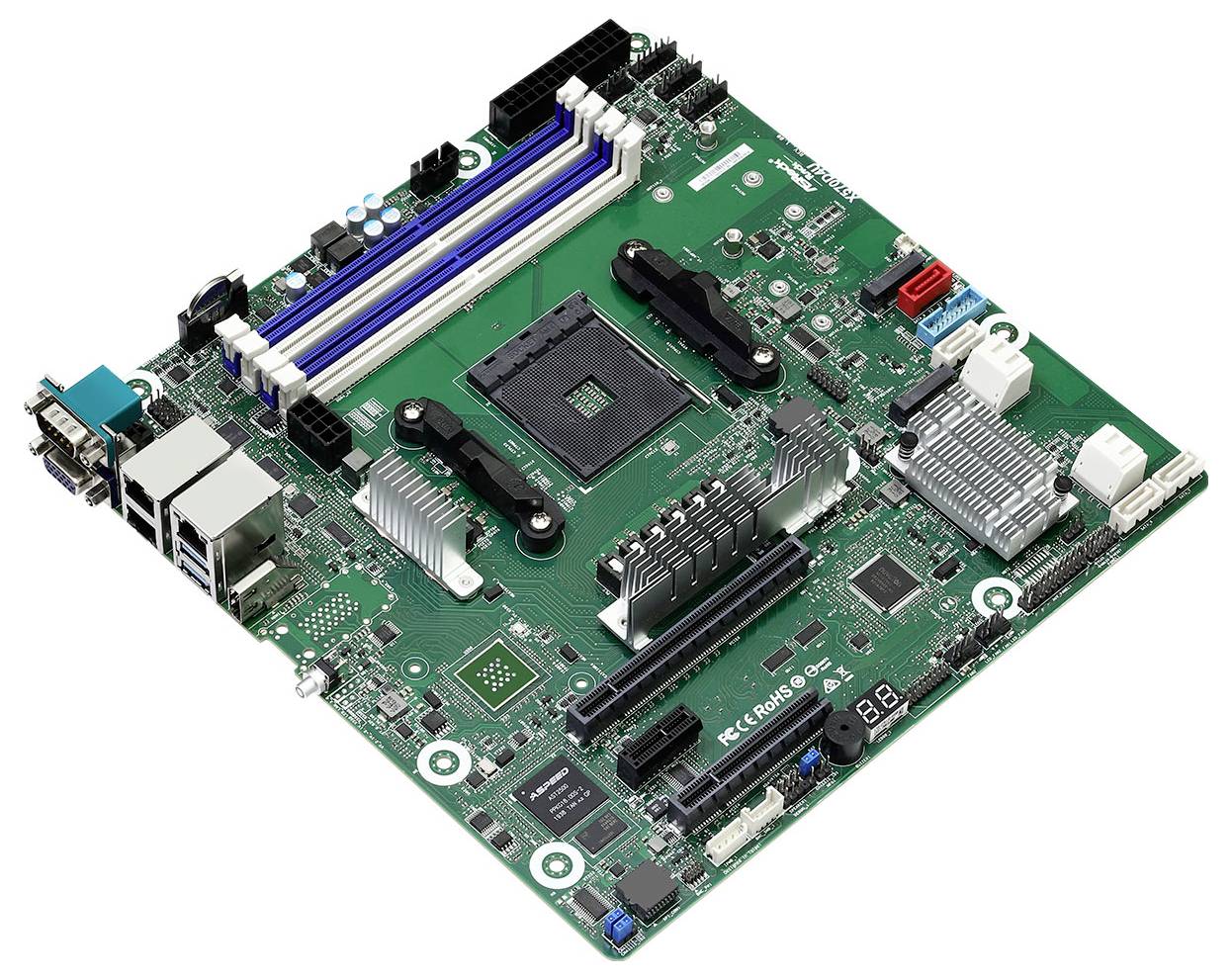 ASRock Rack X570D4U Moederbord Socket AMD AM4 Vormfactor Micro-ATX Moederbord chipset AMD® X570-1