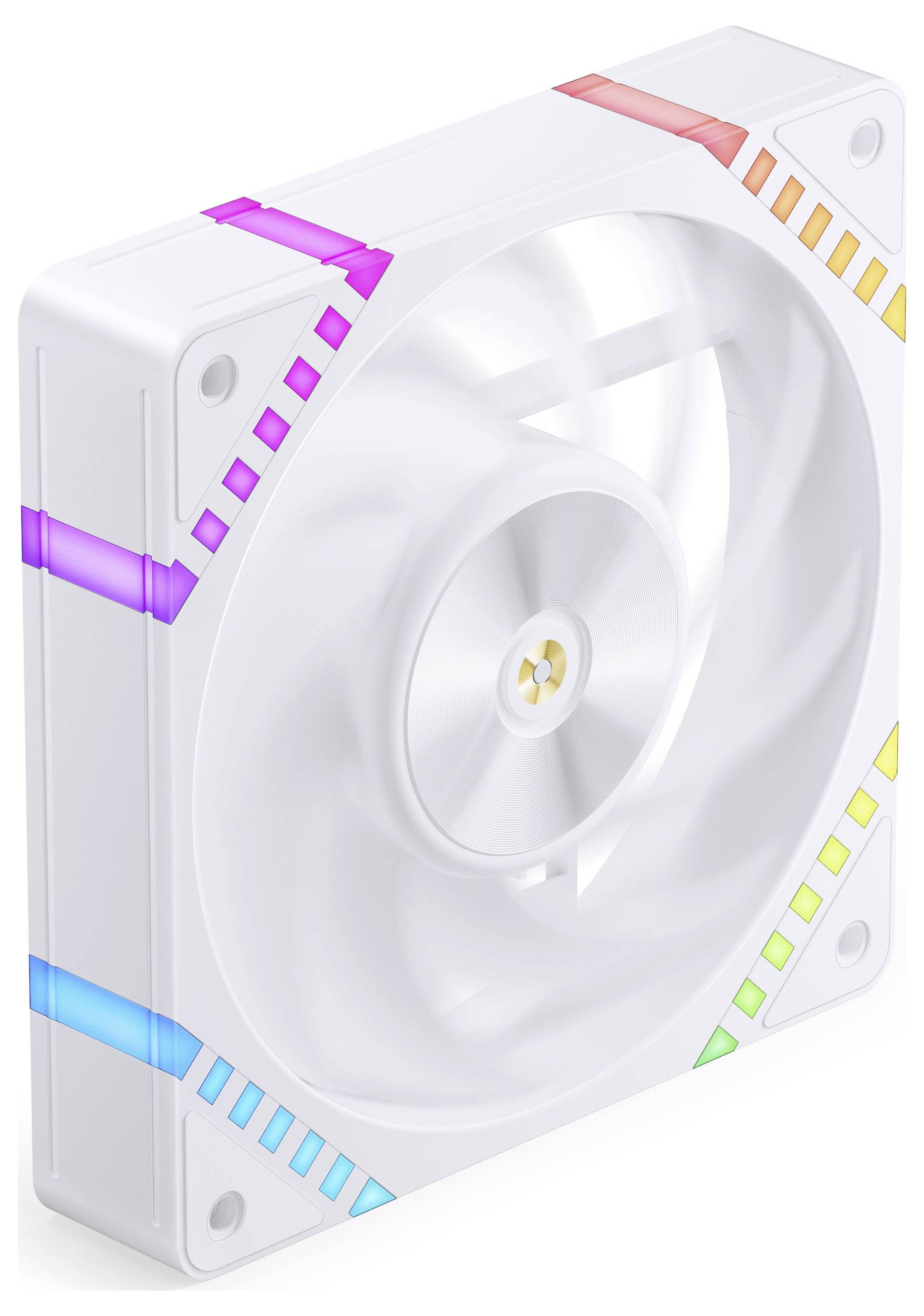 Jonsbo HF2-120 PC-ventilator Wit (b x h x d) 120 x 25 x 120 mm Incl. LED-verlichting — Foto 2 von 2
