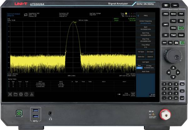Uni-T UTS5026A Spectrumanalyzer 9 kHz, 26.5 GHz