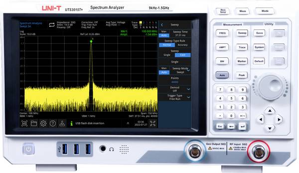 Uni-T UTS3015T+ Spectrumanalyzer  1.5 GHz   Tracking-generator