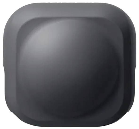 Een afgeronde, vierkante, zwarte objecten met een gladde, glanzende oppervlakte.