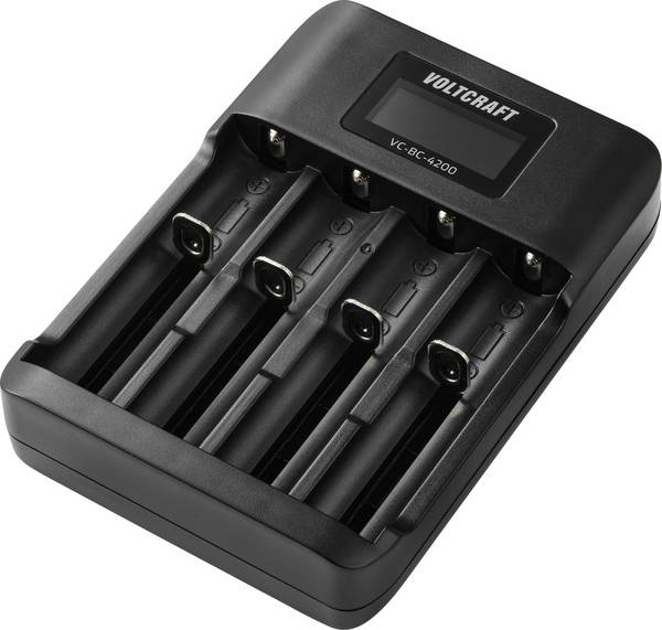 VOLTCRAFT VC-BC-4200 Batterijlader NiMH, Li-ion AA (penlite), AAA (potlood), AAAA (mini), 18650, 18490, 18350, 17670, 17500, 14500, 10440, 16340
