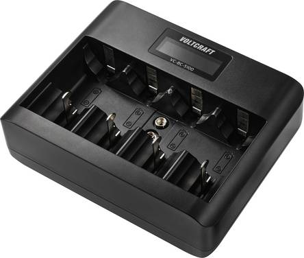 VOLTCRAFT VC-BC-5100 Batterijlader NiMH, Li-ion AA (penlite), AAA (potlood), C (baby), D (mono), 9 V (blok)