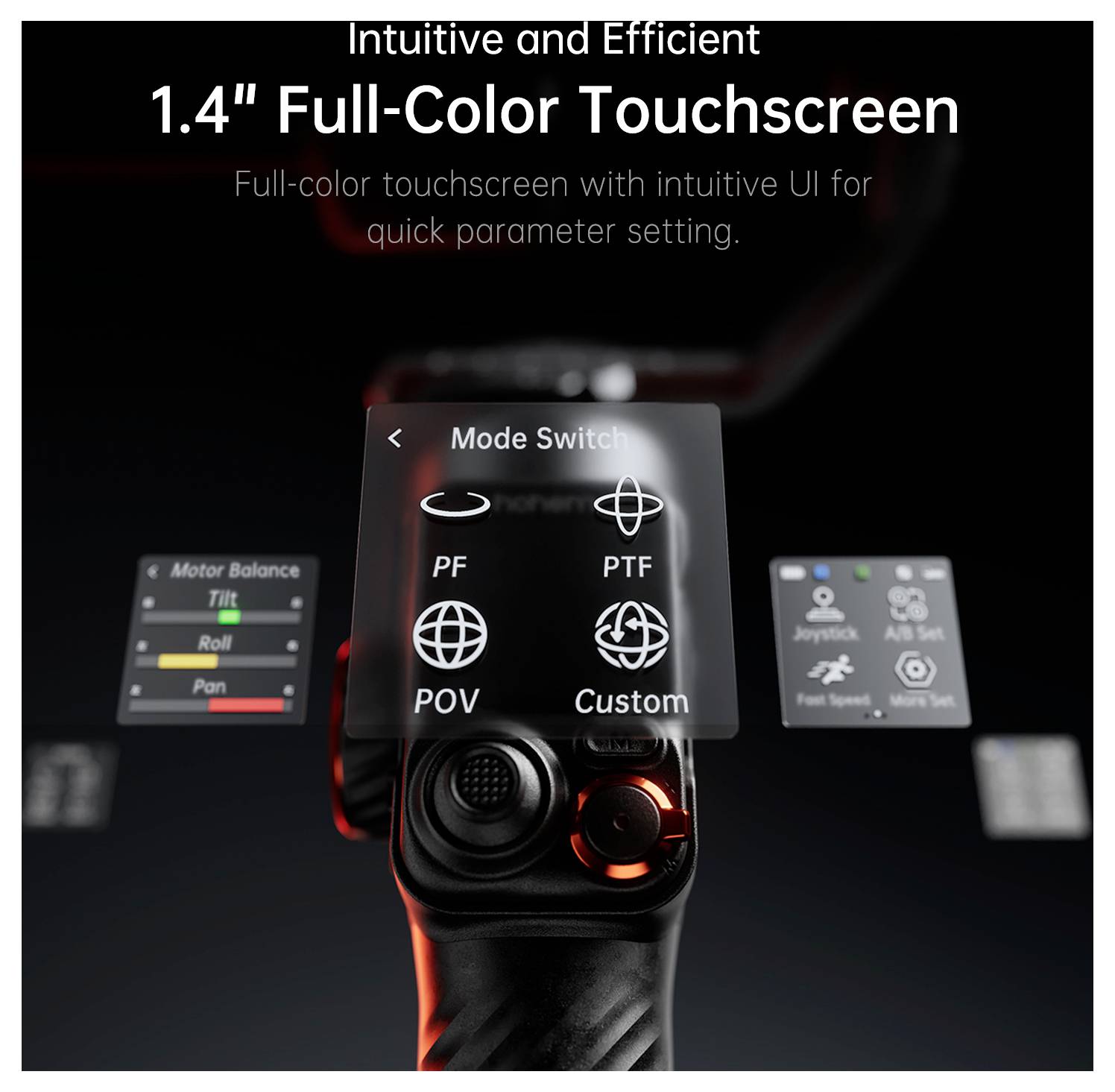 Hohem Gimbal elektrisch 1/4 inch Zwart Bluetooth, Geïntegreerde accu, Geïntegreerd statief, Incl. smartphonehouder Belas-7