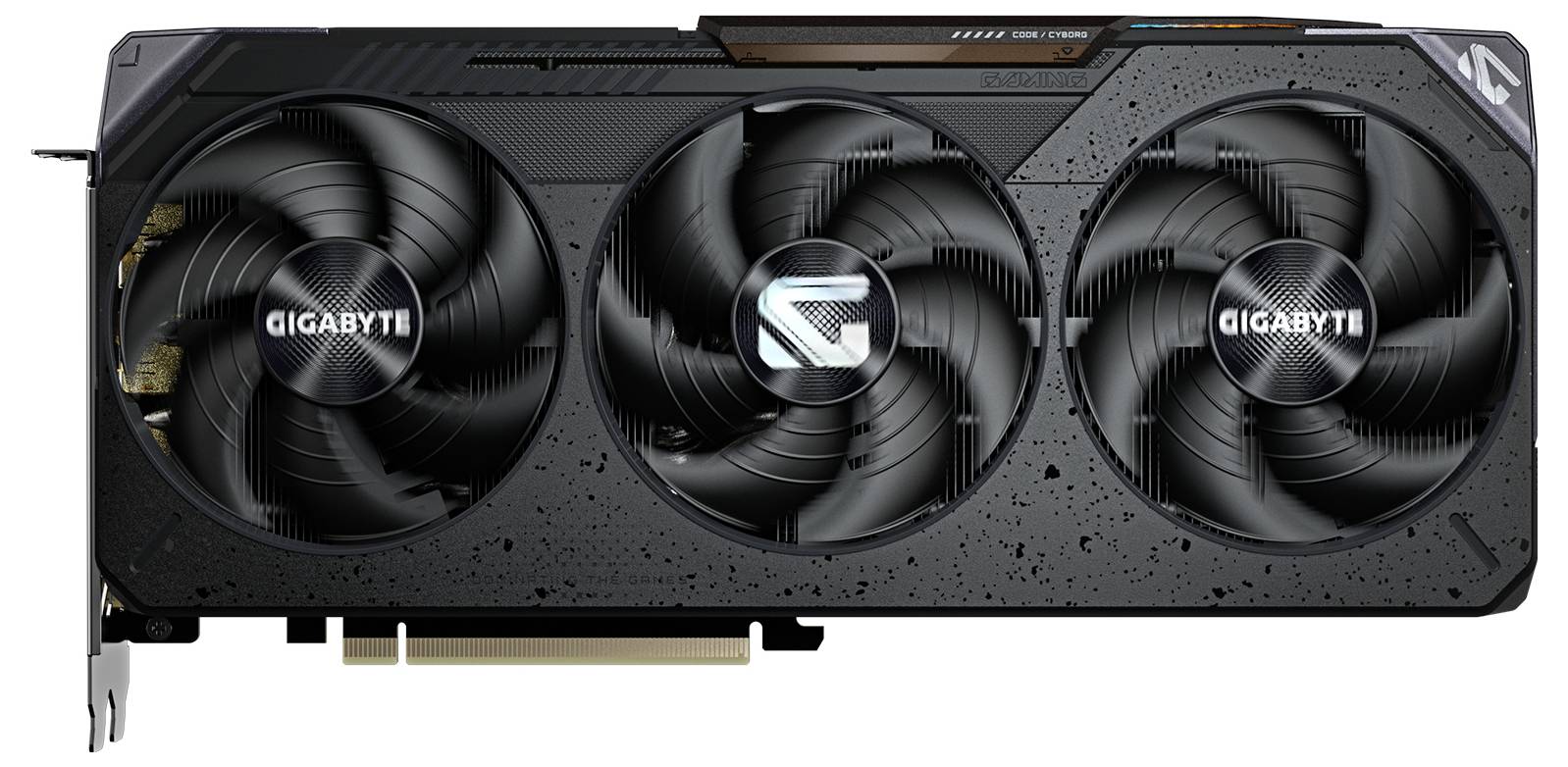 'Gigabyte grafische kaart met drie ventilatoren, ontworpen voor verbeterde gaming en prestatiekoeling.'