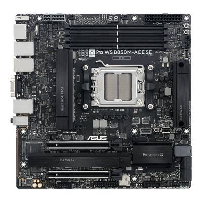 Asus PRO WS B850M-ACE SE Moederbord Socket AMD AM5 Vormfactor Micro-ATX Moederbord chipset AMD® B850-0