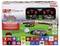 'RC Voetbal Set' speelgoed bevat twee afstandsbediende auto's en een voetbal; gebrandmerkt met Bundesliga-teams en logo's.