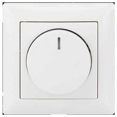 Een zwarte bewegingsmelder met een gebogen witte detectielens, ontworpen voor het detecteren van beweging in een kamer of gang.