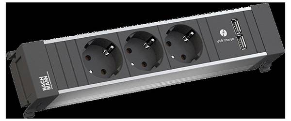 Bachmann 916173 Inbouwstekkerdoos  Zwart  1 stuk(s)