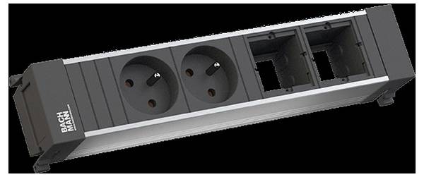 Bachmann 916047 Inbouwstekkerdoos  Zwart  1 stuk(s)
