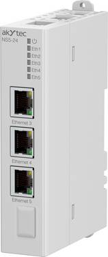 akYtec NS5-24 148567 PLC-Industrial Ethernet Switch 24 V/DC