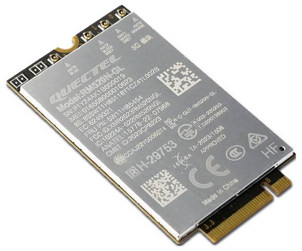Lenovo Quectel RM520N-GL - Drahtloses Mobilfunk LTE-module   M.2 PCIe