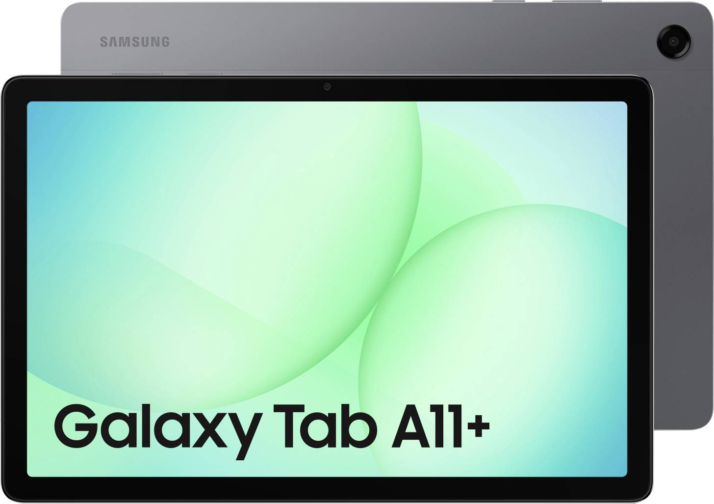 Samsung Galaxy Tab A11+ presenteert zijn strakke ontwerp met een groot scherm en dunne schermrand, waarbij de nadruk wordt gelegd op moderne stijl en functionaliteit.