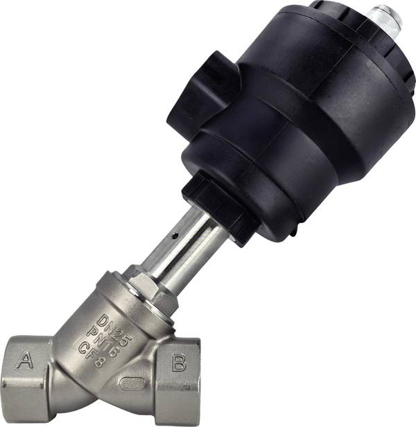 TRU COMPONENTS Luchtgestuurd ventiel TC-14215244 TC-TPV101PX2563NCS  Materiaal (behuizing) RVS Afdichtmateriaal PFTE 1 stuk(s)