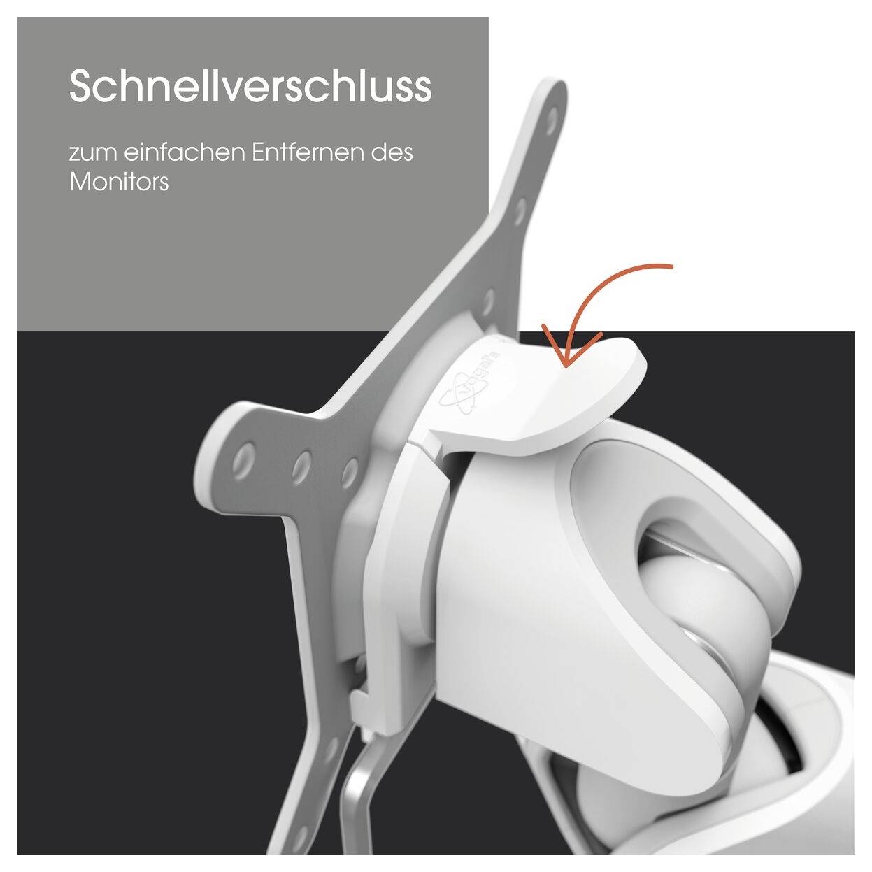 Vogel's MOMO 4136 Monitor-wandbeugel Aantal monteerbare displays: 1 Display(s) 109,2 cm (43") Wit In hoogte verstelbaar,-6