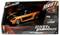RC auto speelgoed verpakking met een oranje en zwarte auto. Merk 'Drift Power Slide', 'Fast & Furious'. Inclusief 2.4 GHz afstandsbediening en USB oplader.