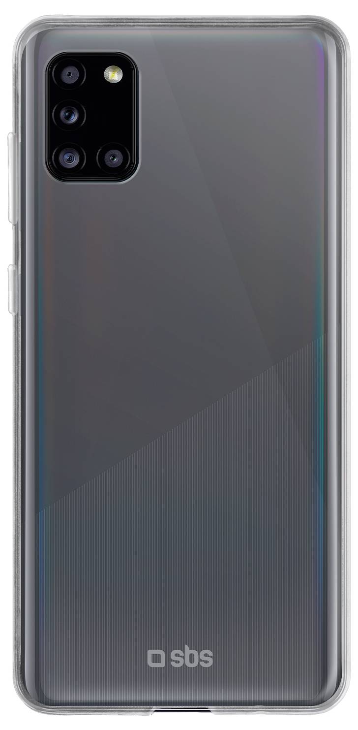 Een doorzichtige telefoonhoes met nauwkeurige uitsnijdingen voor camera en knoppen, ontworpen voor een moderne smartphone, met een gestroomlijnde vormgeving.