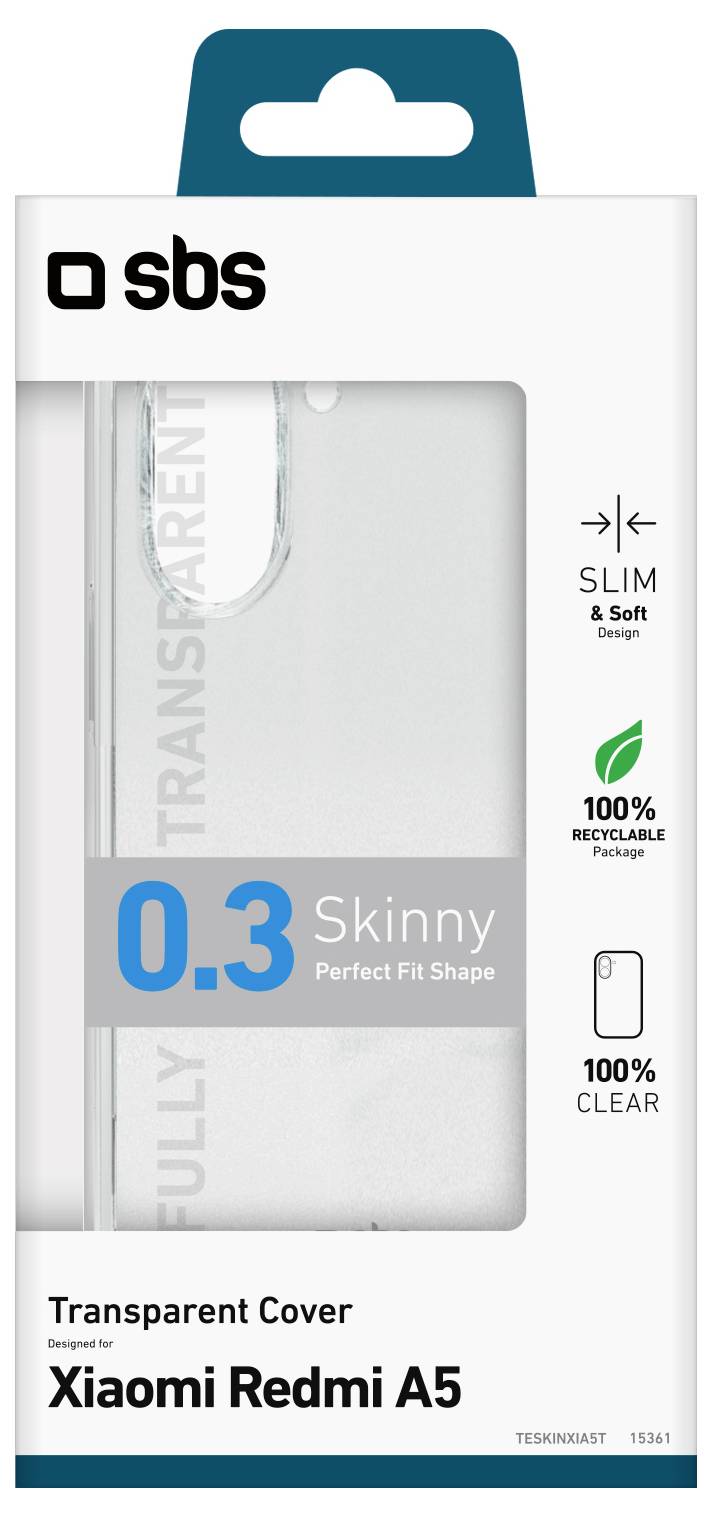 sbs mobile Cover Xiaomi Redmi A5 Transparant – Photo 2 sur 2