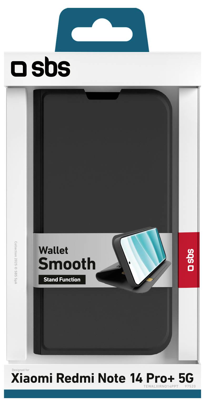 sbs mobile Flip cover Xiaomi Redmi Note 14 Pro+ 5G Transparant Flip Case – Foto 2 van 2