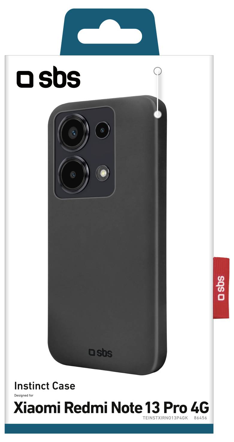 sbs mobile Cover Xiaomi Redmi Note 13 Pro 4G Zwart Stootbestendig – Foto 2 van 2