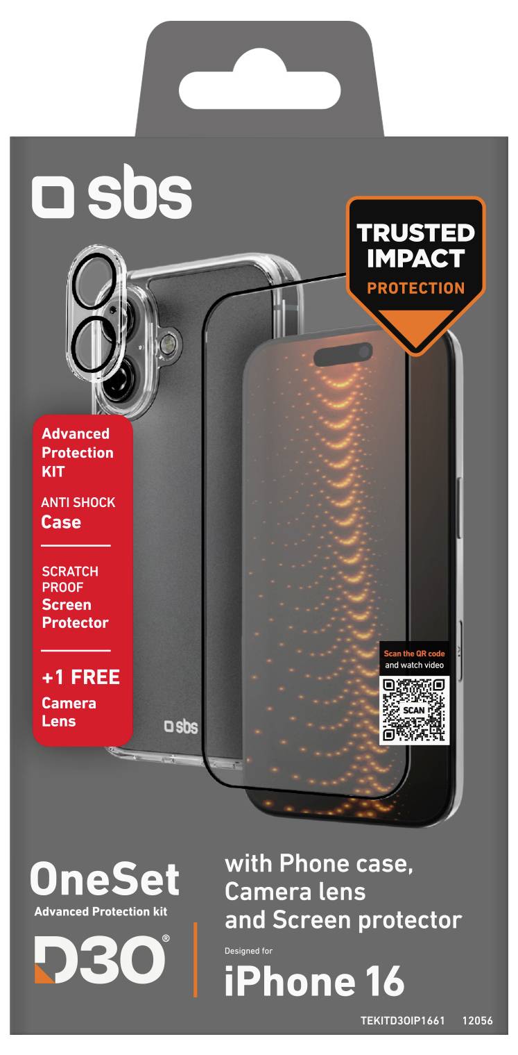sbs mobile Cover Apple iPhone 16 Transparant Stootbestendig – Photo 2 sur 2