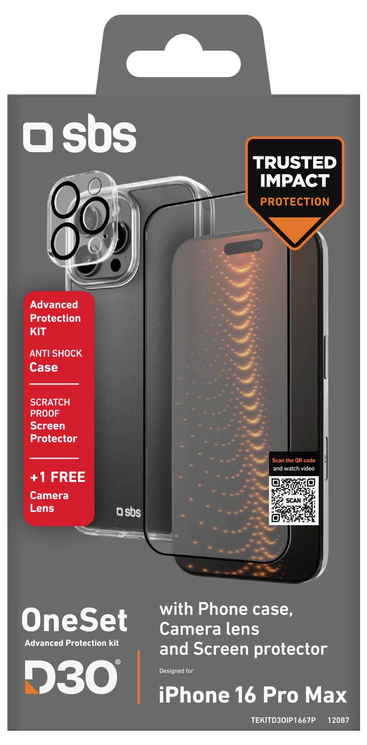 sbs mobile Cover Apple iPhone 16 Pro Transparant Stootbestendig – Foto 2 van 2