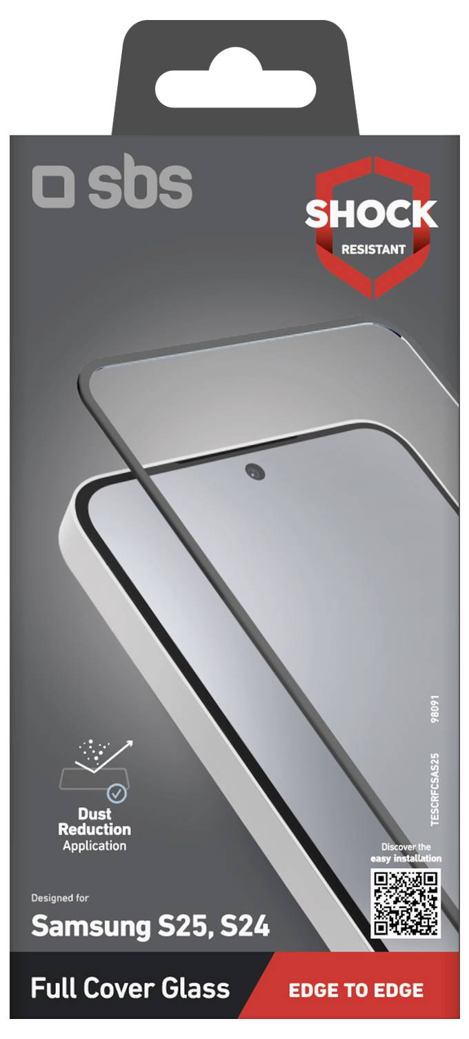sbs mobile TESCRFCSAS25 Screenprotector (glas) Samsung Samsung Galaxy S25 S24 1 stuk(s) Krasvast-2