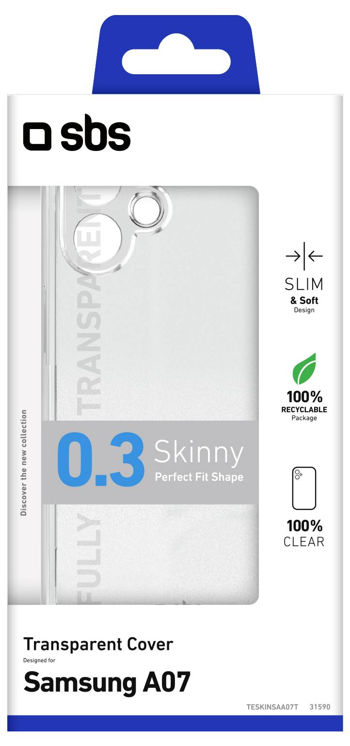 sbs mobile Cover Samsung Galaxy A07 Transparant Stootbestendig – Foto 2 van 2