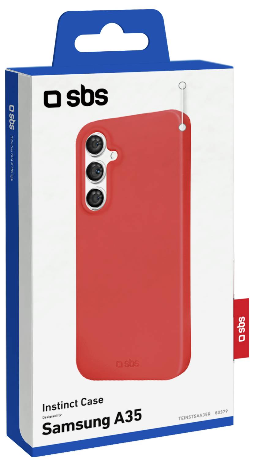 sbs mobile Cover Samsung Galaxy A35 Rood Stootbestendig – Foto 2 van 2