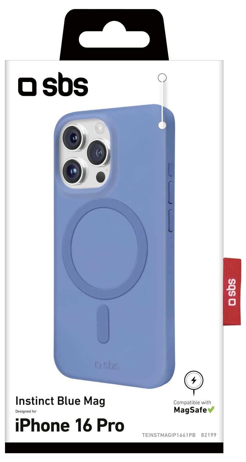 Een smartphone met een paars scherm staat in een zwarte standaard, horizontaal gepositioneerd voor weergave.