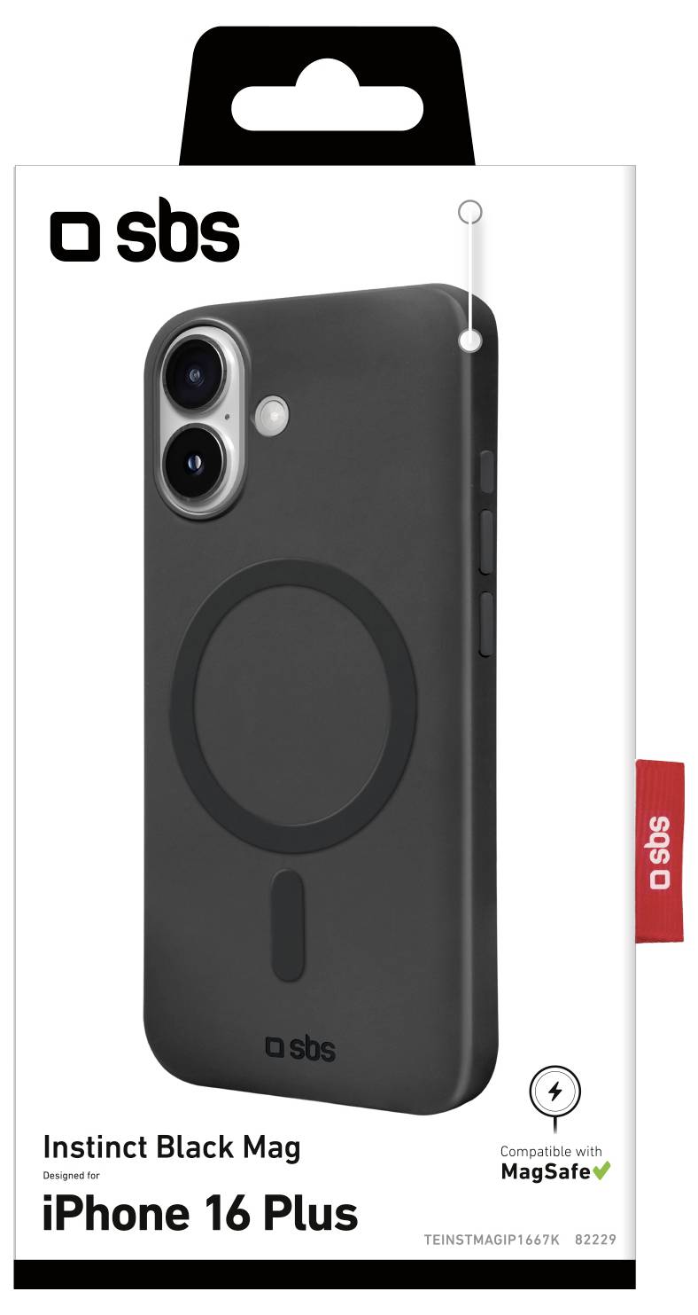 sbs mobile Cover Apple iPhone 16 Plus Zwart – Photo 2 sur 2