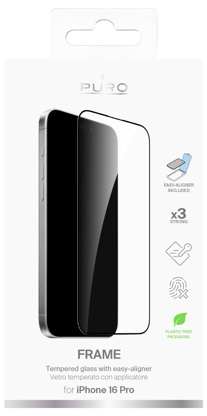 Puro Tempered Glass - iPhone 16 Pro Frame – Foto 2 von 2