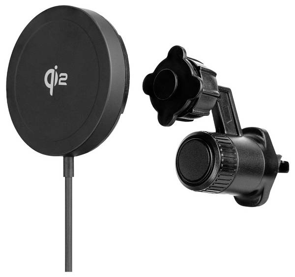 Aqiila Powerbird QC1 Wireless Charger 20 W Magnetische aansluiting Qi 2 Zwart Auto Wireless Charger