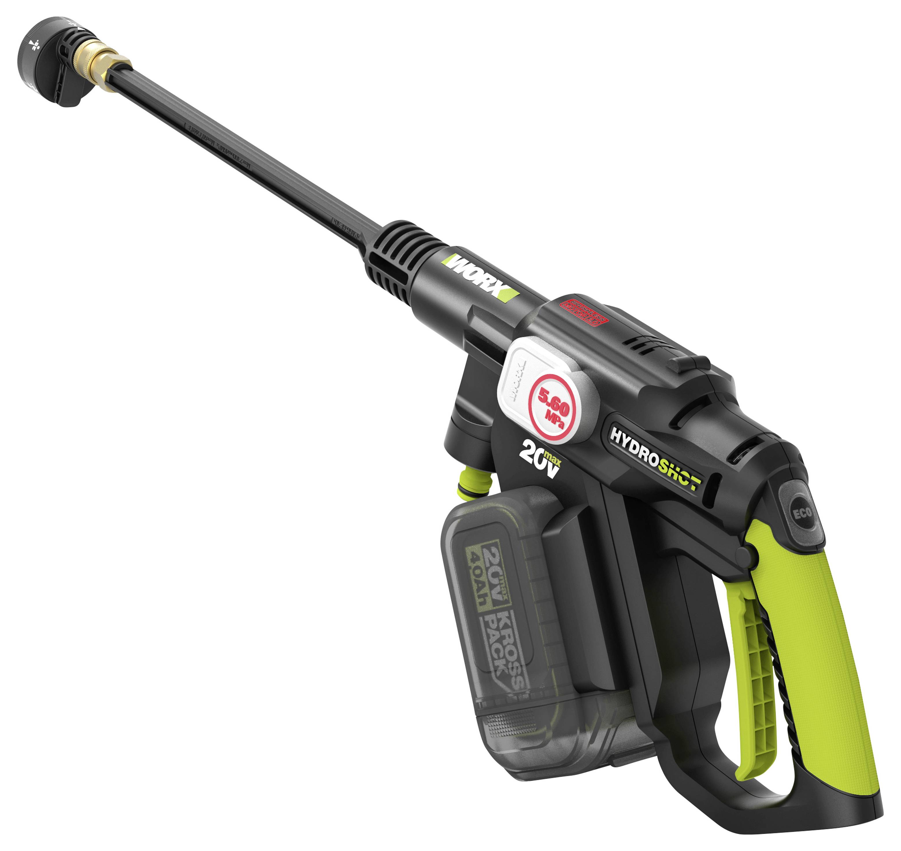 Worx Professional WU633 Hydroshot Accu-hogedrukreiniger 56 bar Koud water-4