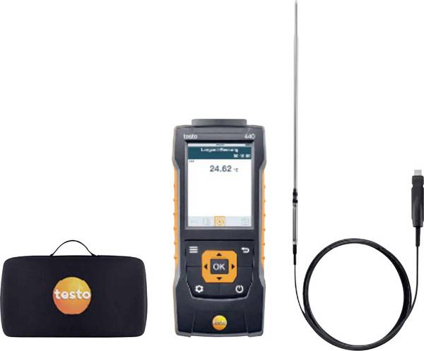 testo 0563 4412 Testo 440 Delta P Set 2 Windmeter  Druk, Luchtdruk, Temperatuur 0 - 2 hPa