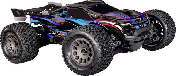 Traxxas Mini XRT VXL-3s Blauw Brushless 1:10 RC auto Elektro Monstertruck 4WD RTR 2,4 GHz