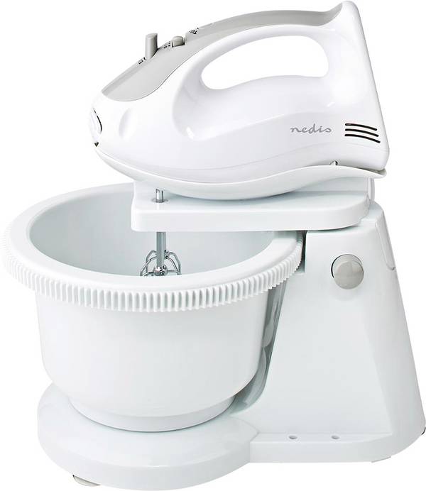 Nedis KAHM110CWT Handmixer 200 W  Grijs, Wit