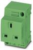 Contactdoos Phoenix Contact EO-G/UT/SH/LED/GN Groen (l x b x h) 60 x 45 x 75 mm