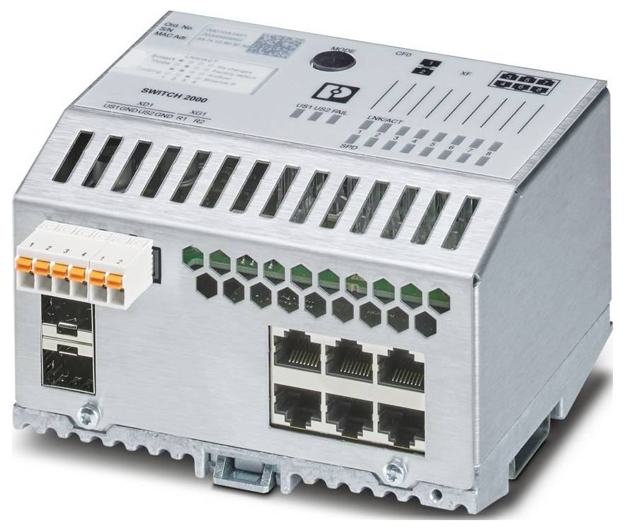 Phoenix Contact 1043414 FL SWITCH 2406-2SFX Industrial Ethernet Switch 100 MBit/s