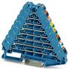 Phoenix Contact 1049773 Rangeerverdeler Push-In-klem Blauw 10 stuk(s)