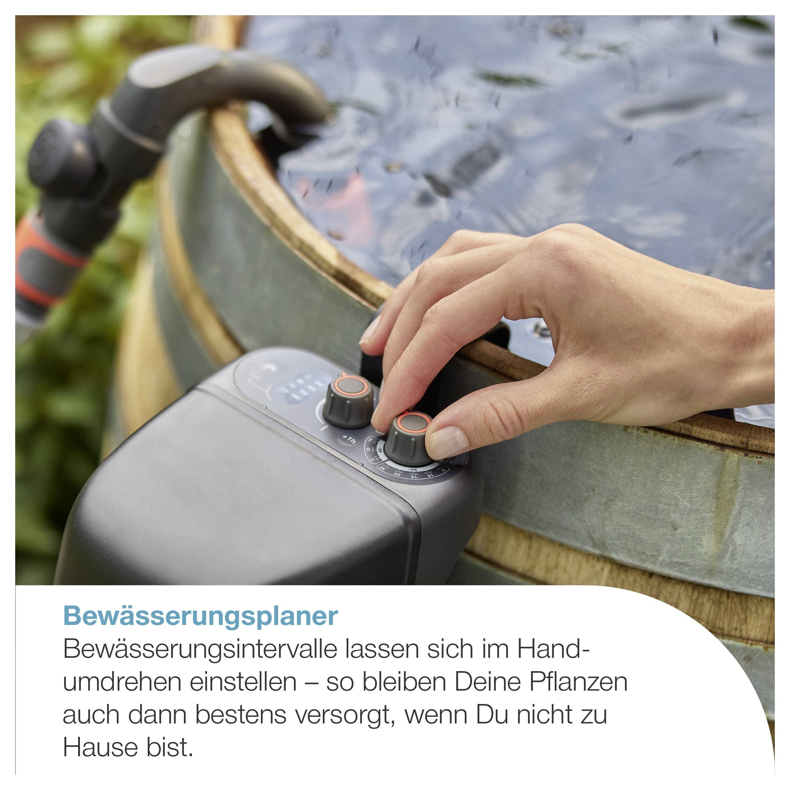 GARDENA Akku-Regenfasspumpe 2600 Comfort 18V P4A Ready-To-Use Set Regenwatergebruiksysteem 2600 l/h 1.8 m-1