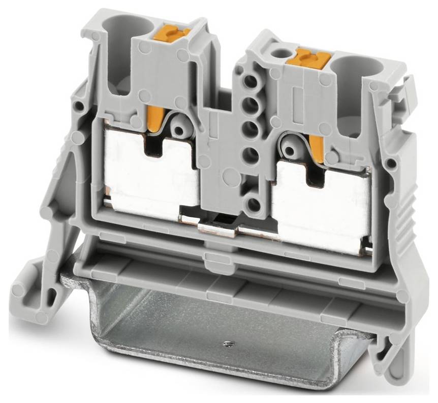 Phoenix Contact 1073553 Mini-doorgangsklem Push-In-klem Grijs 50 stuk(s)