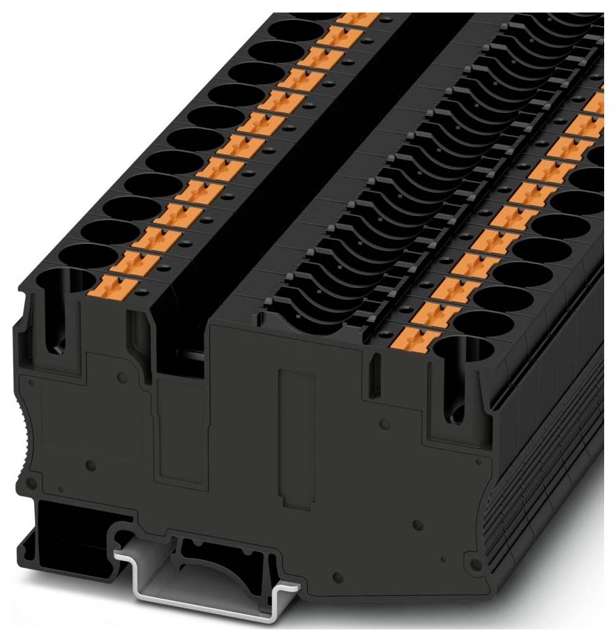 Phoenix Contact 1088498 Zekering-serieklem Push-In-klem Zwart 25 stuk(s) Piece-0