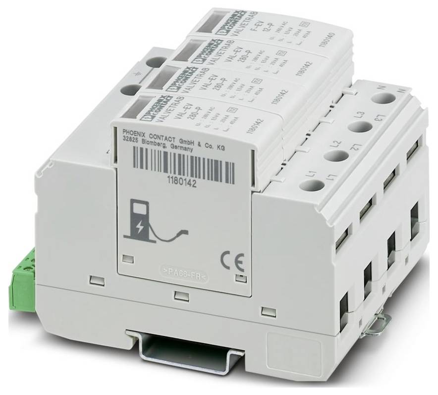 Phoenix Contact 1180145 VAL-EV-T2 280/3+1-R Overspanningsafleider 40 kA 1 stuk(s)