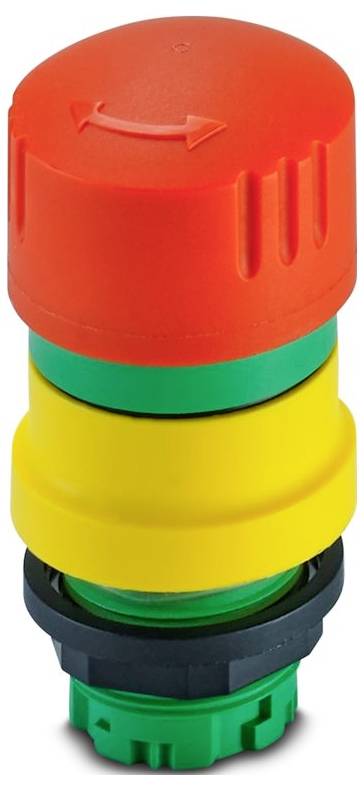 Phoenix Contact 1221758 PSR-ESS-M0-H100 Actuator Voor noodstop Rood, geel Draai-ontgrendeling 1 stuk(s)-0